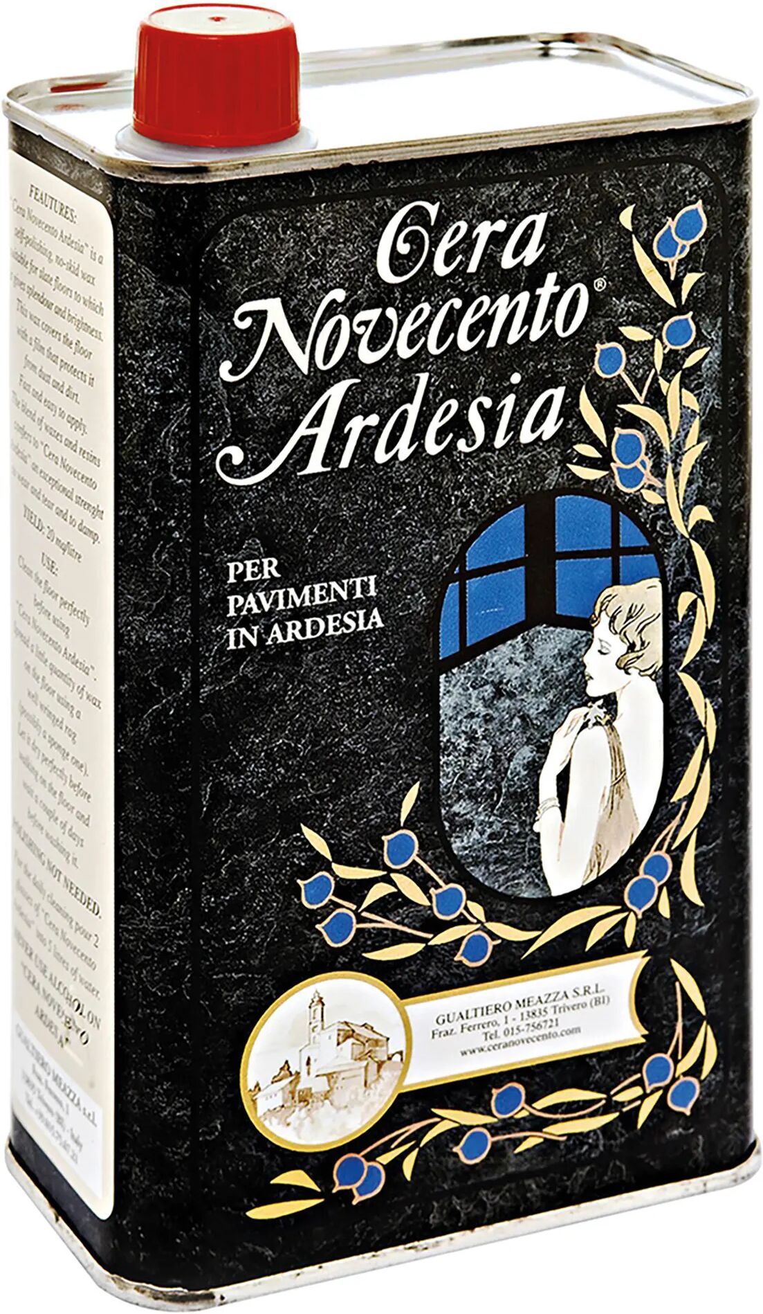 cera_novecento cera liquida nera per ardesia 1 l