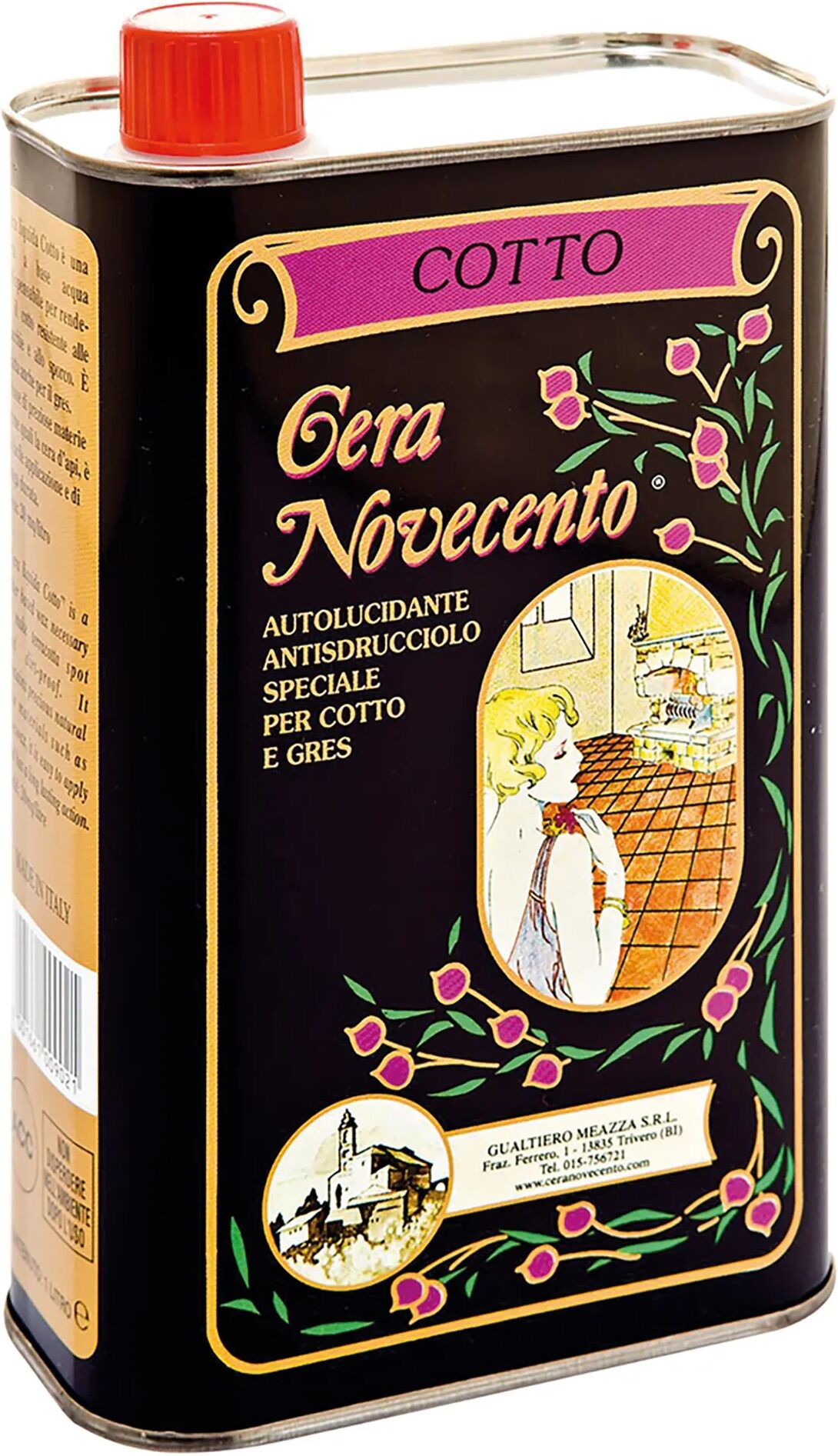 cera_novecento cera liquida per cotto novecento 1 l rosso casale