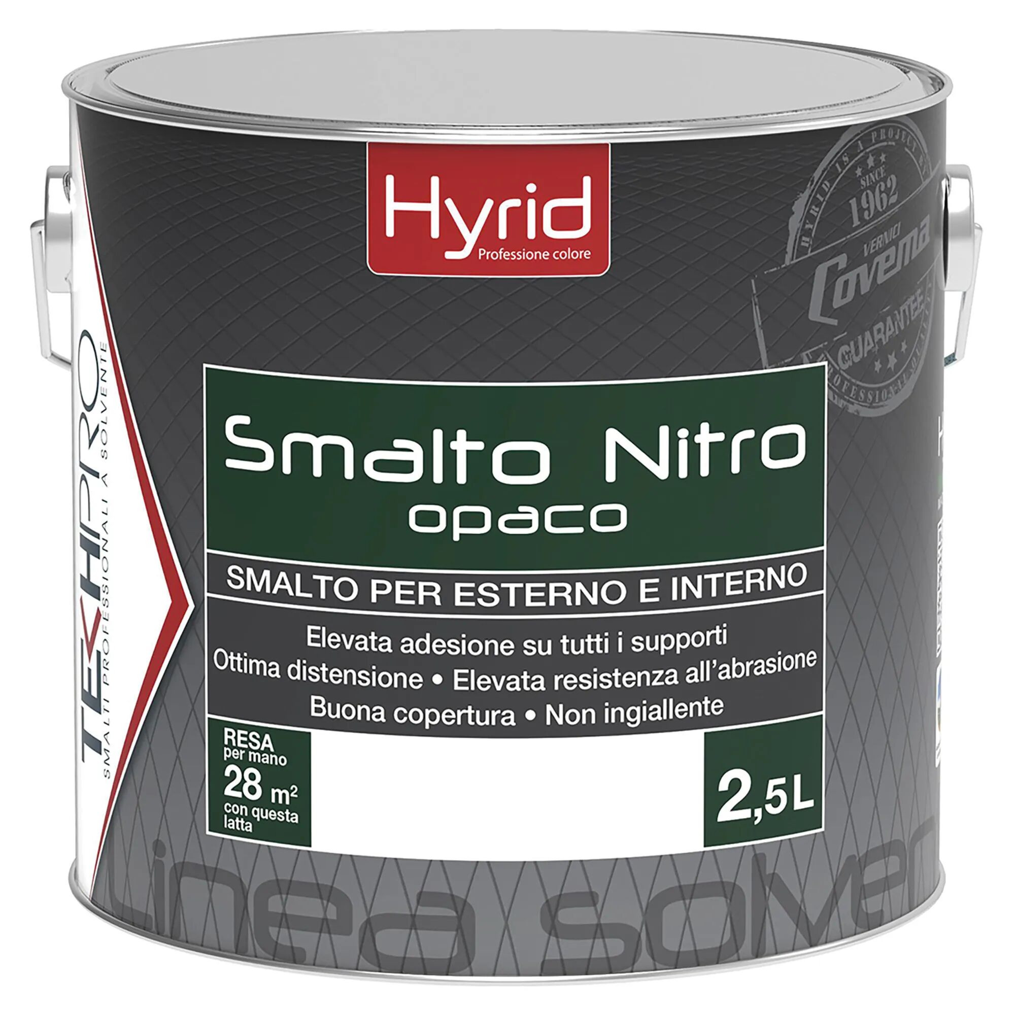 hyrid by covema smalto covema nitro opaco nero 2,5 l