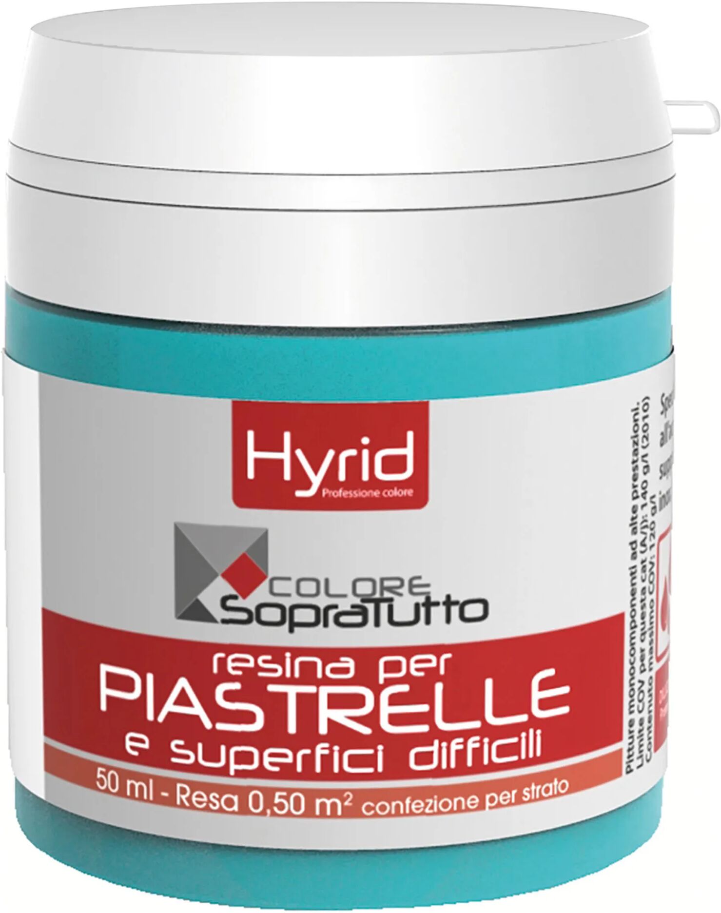 hyrid by covema resina piastrelle hyrid laguna 50 ml per superfici difficili 10 m²  con 1 l pronto uso