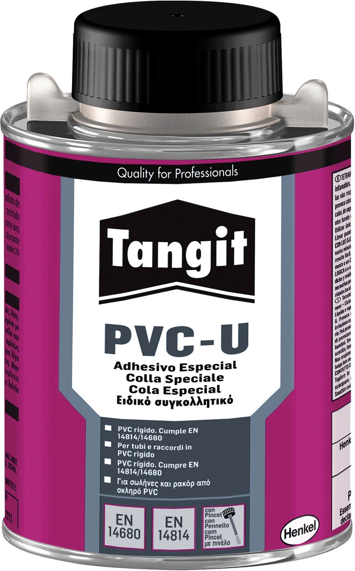 Pattex COLLA TANGIT PVC-U CON PENNELLO 250 g PER UNIONE DI PVC RIGIDO 250 g