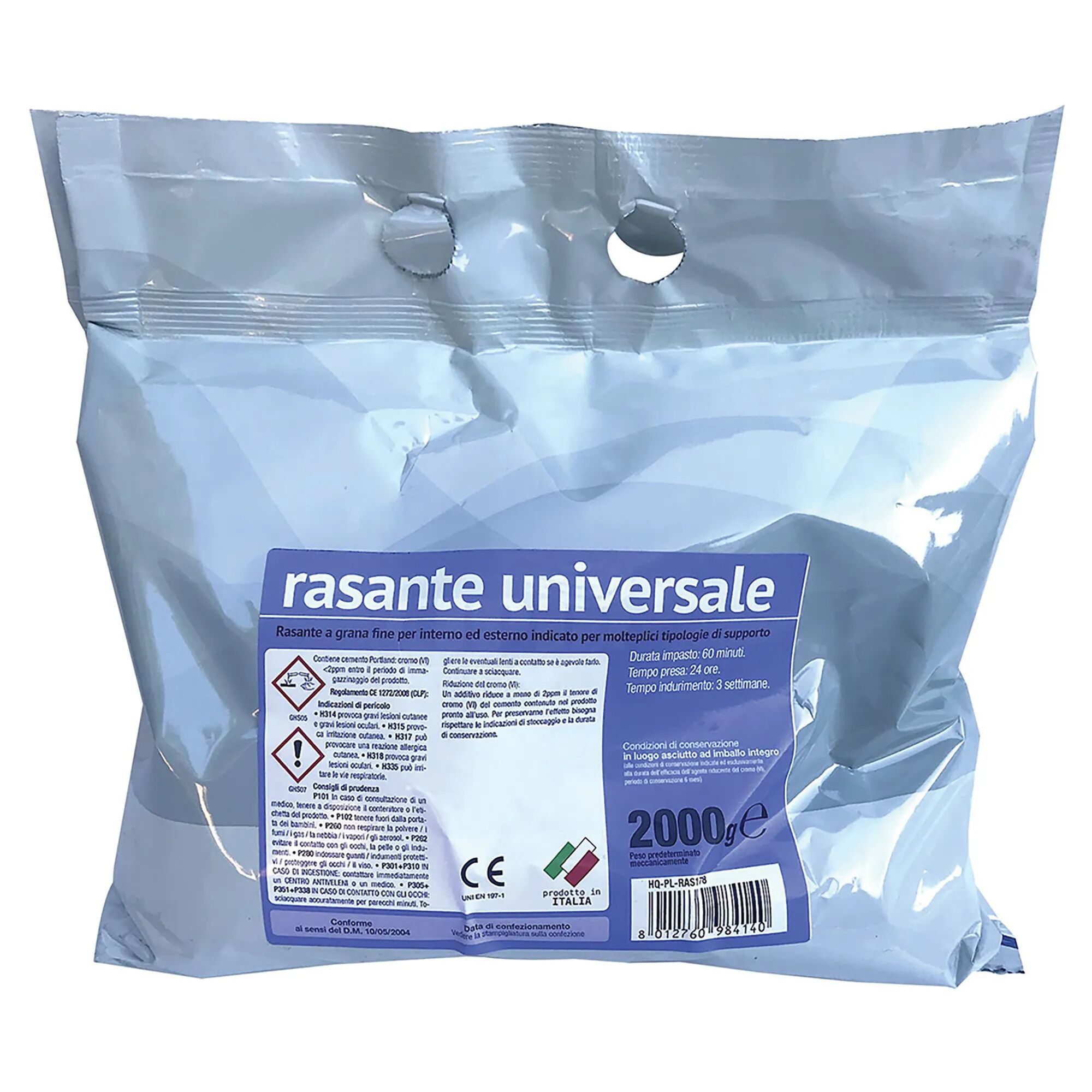 Cipir RASANTE UNIVERSALE IN POLVERE  2 kg GRIGIO GRANA FINE PER INTERNO ED ESTERNO