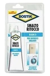 Bostik SMALTO RITOCCO  BIANCO 65 ml PER SUPERFICI SMALTATE EFFETTO RIEMPITIVO CON PENNELLINO