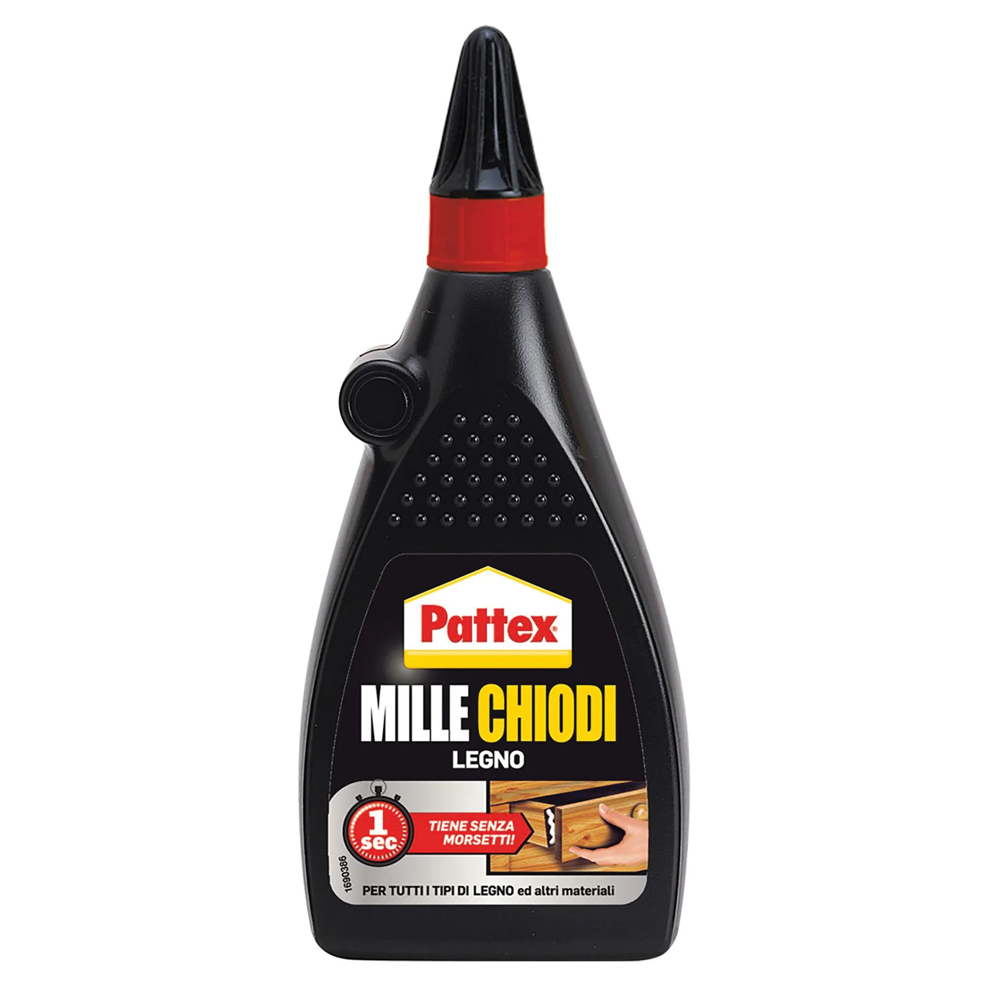 Pattex MILLECHIODI LEGNO  200 g ADESIVO DI MONTAGGIO BASE ACQUA TRASPARENTE