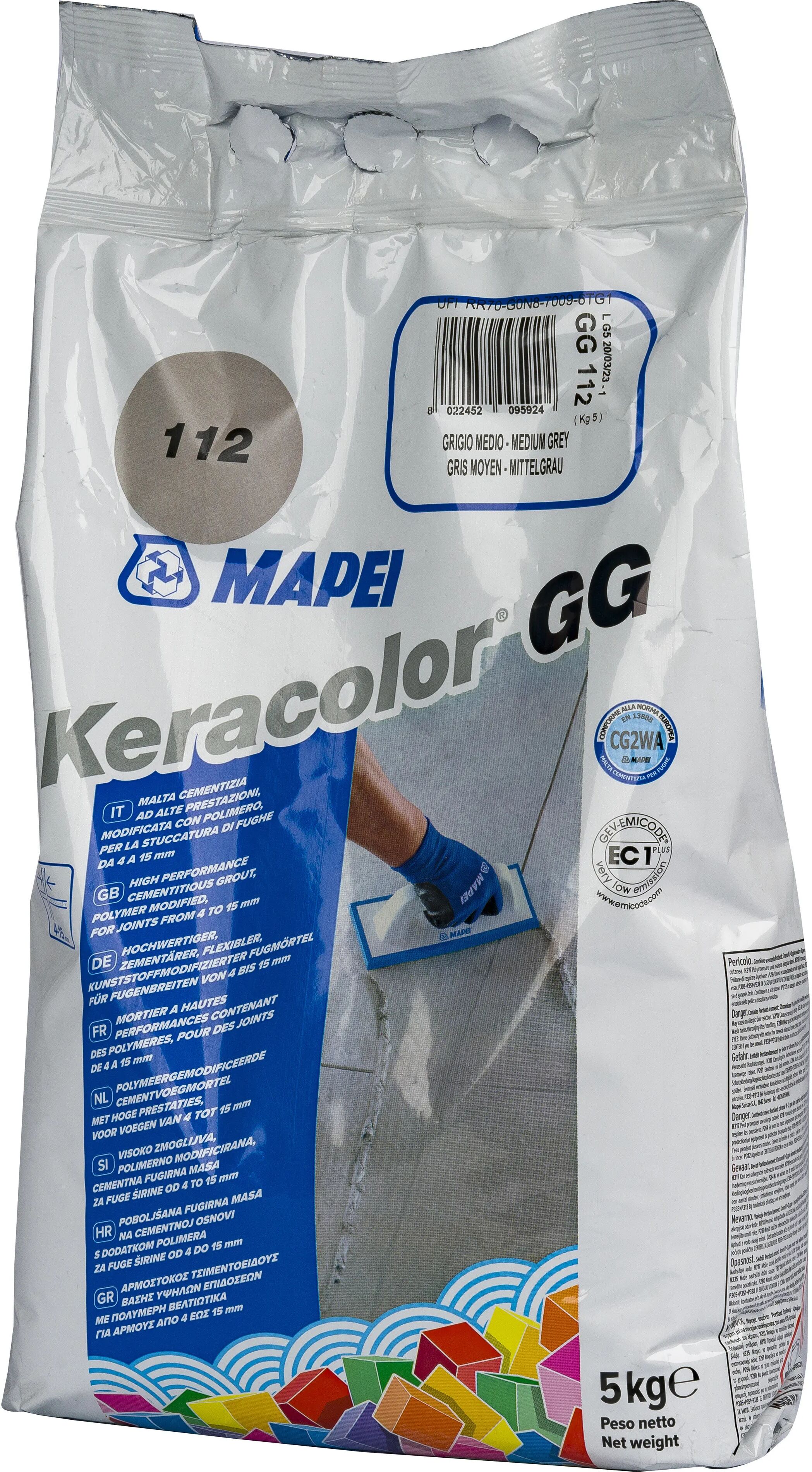 Mapei STUCCO KERACOLOR GG 112  5 kg GRIGIO MEDIO