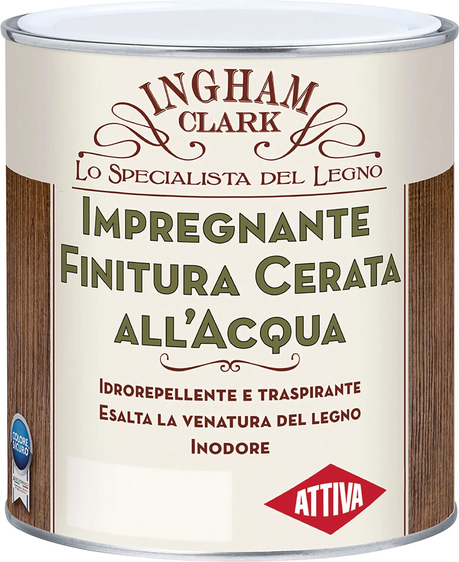 Attiva IMPREGNANTE ACQUA  INGHAM CLARK 0,75 l INCOLORE FINITURA CERATA