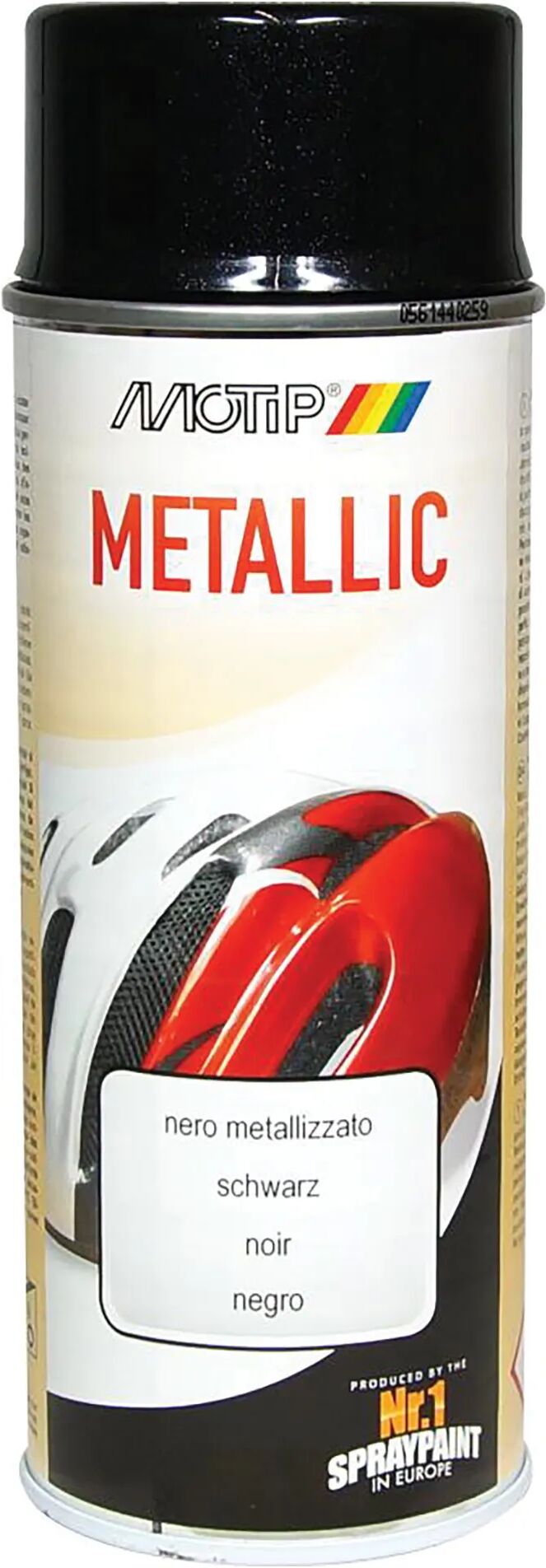 Motip SMALTO SPRAY METALLIC  NERO 400 ml 2,5 m² CON 1 l