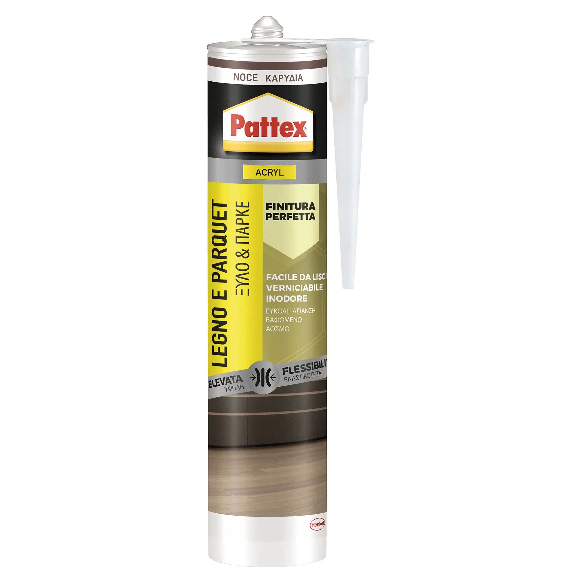 Pattex SILICONE ACRILICO LEGNO E PARQUET  NOCE 280 ml