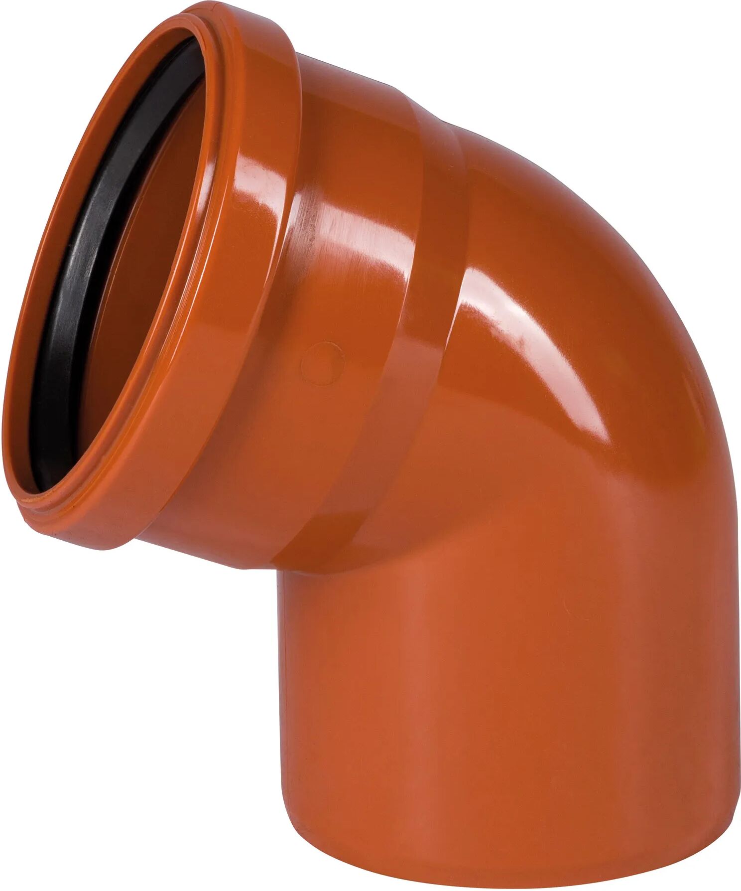 Fitt CURVA PER FOGNATURA C/ORING Ø 110 mm 45°  UNI EN 1401-1 2009