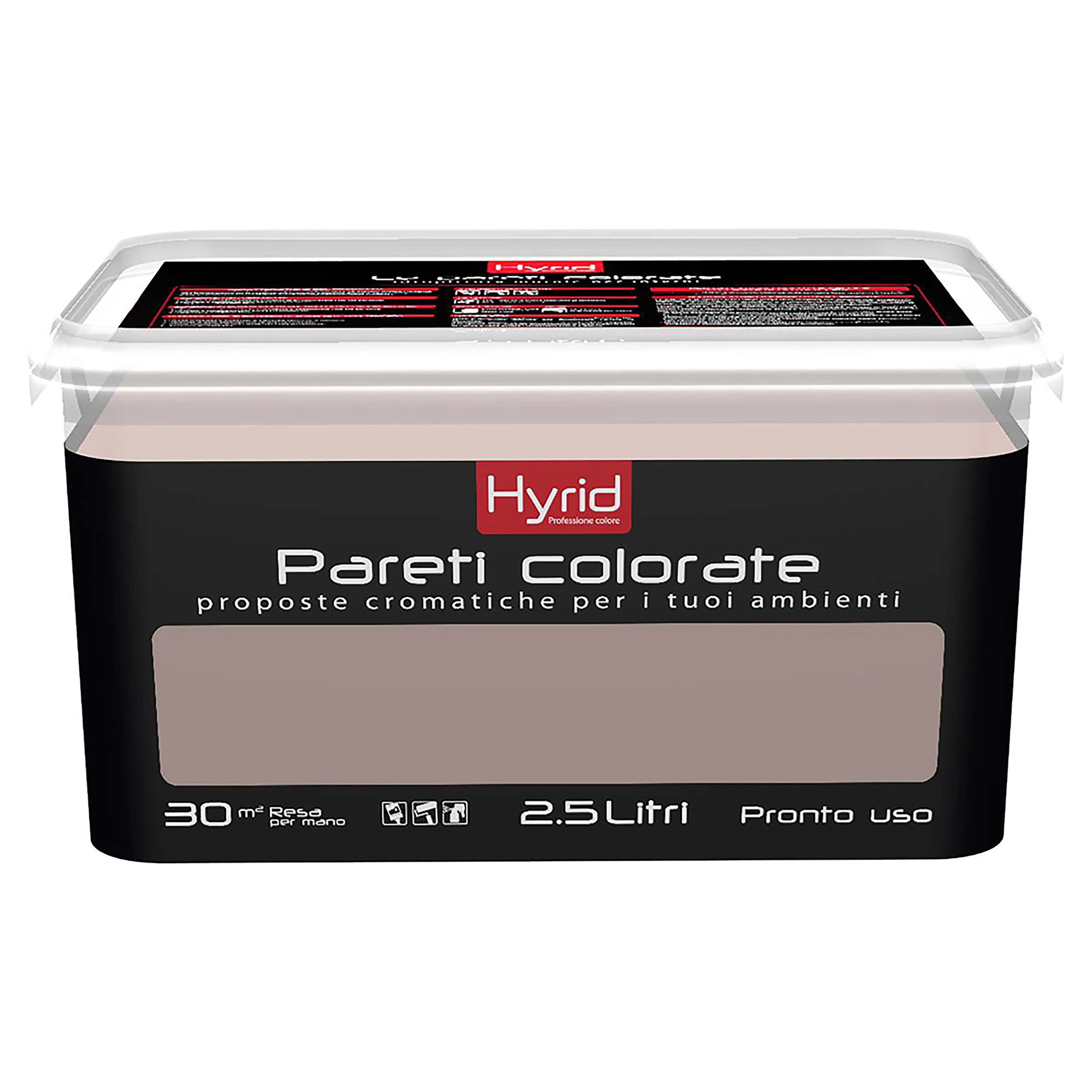 Hyrid By Covema IDROPITTURA LAVABILE HYRID 2,5 l CORDA MEDIO PER INTERNO 5-6 m² CON 1 l A 2 MANI