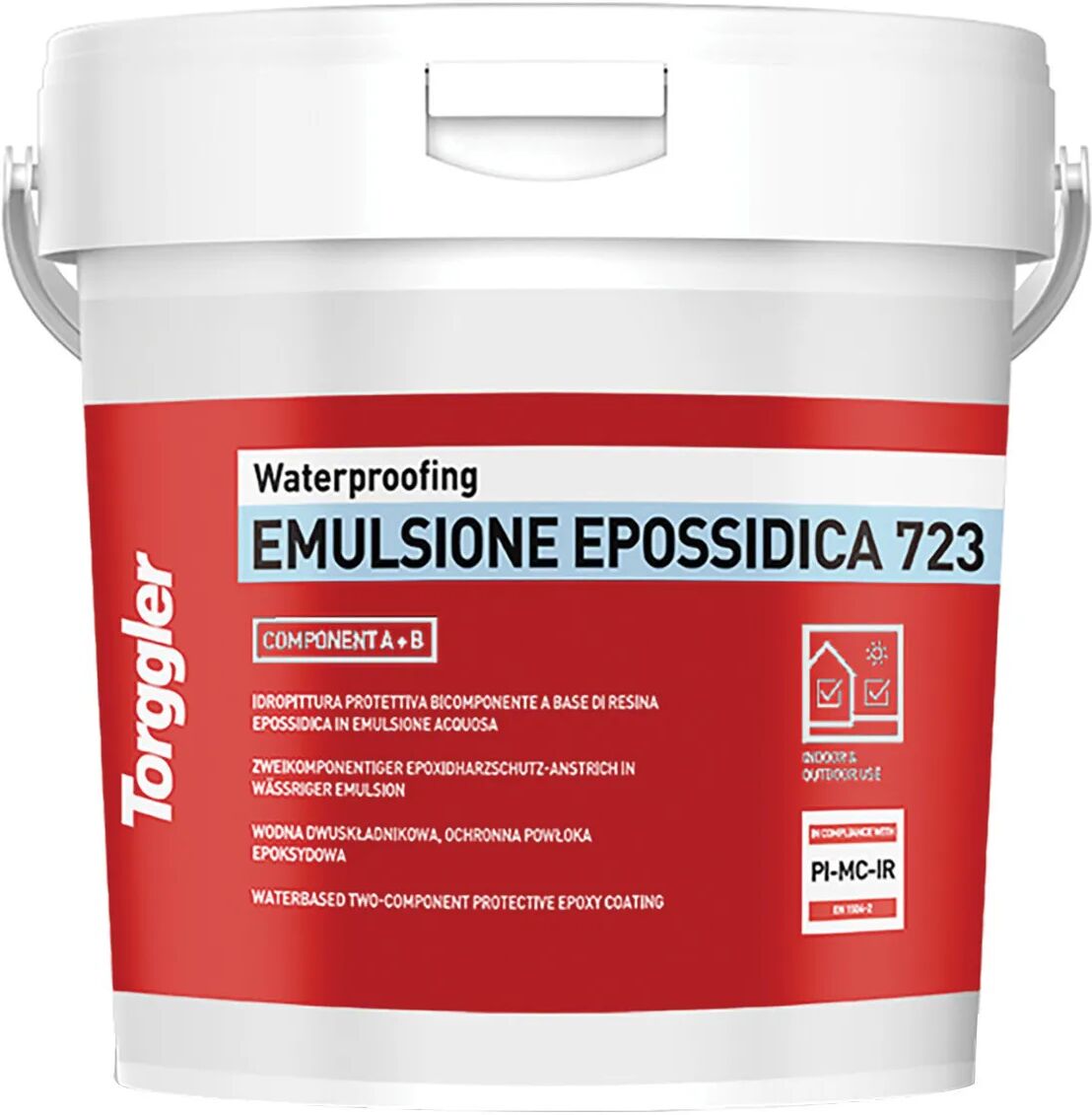 Torggler VERNICE IMPERMEABILIZZANTE  3 kg EMULSIONE EPOSSIDICA 723 AVORIO BICOMPONENTE