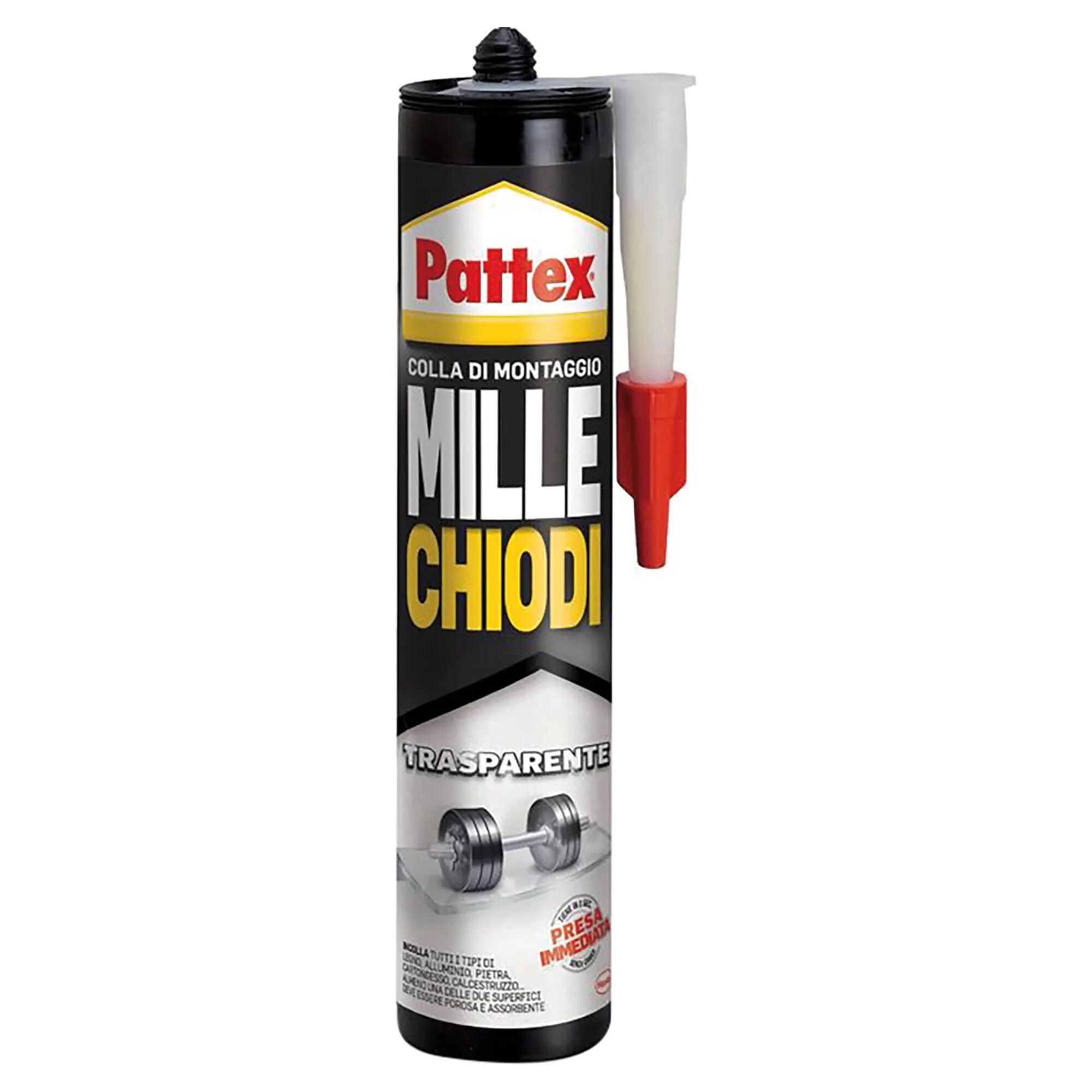 Pattex MILLECHIODI  310 g COLLA MONTAGGIO TRASPARENTE PRESA IMMEDIATA BASE ACQUA