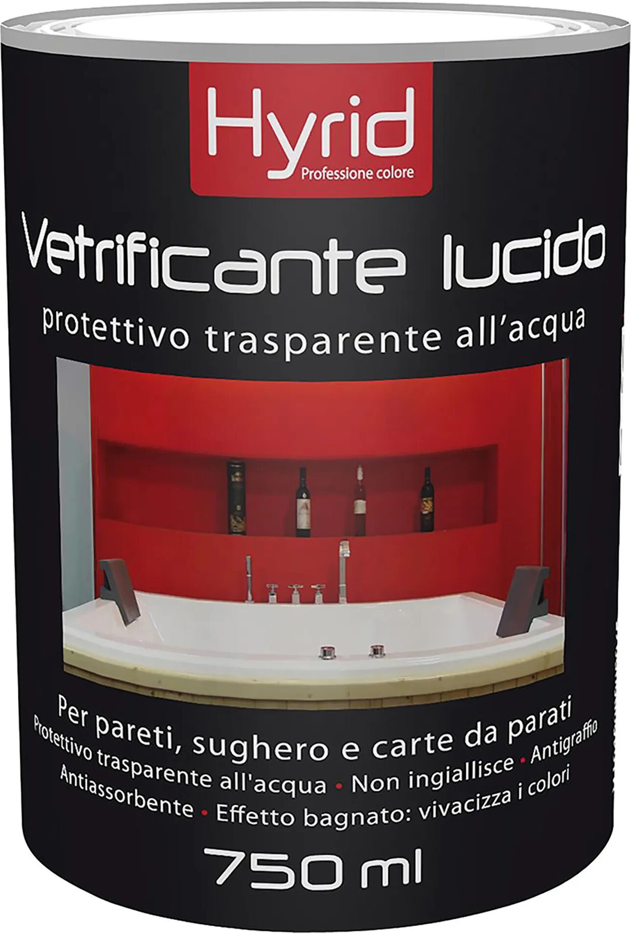 Hyrid By Covema VETRIFICANTE AD ACQUA HYRID 0,75 l LUCIDO 4-5 m² CON 1 l A 2 MANI