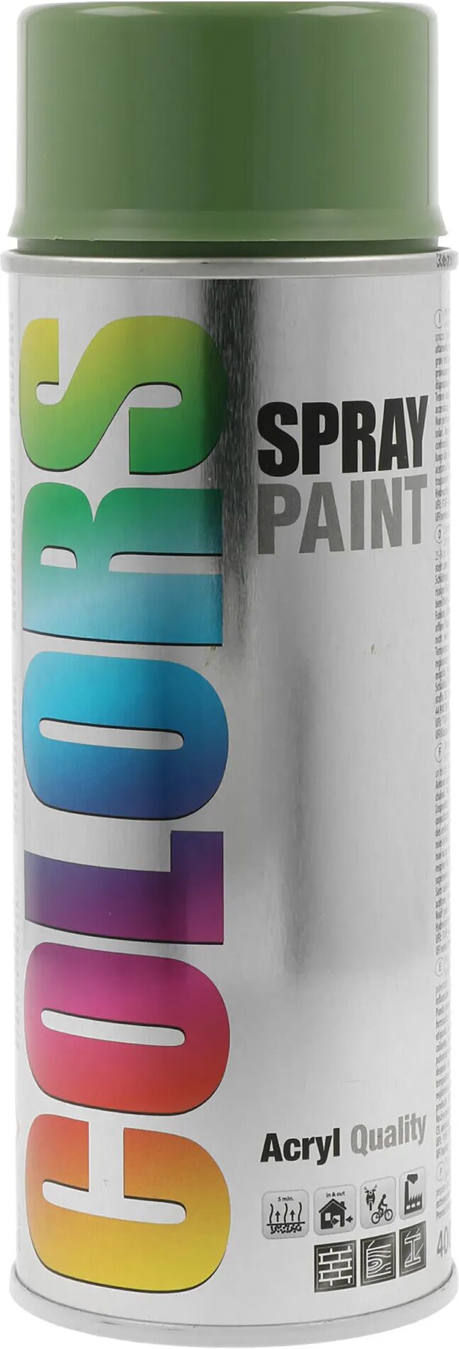 Motip SMALTO SPRAY COLORS  RAL 6011 VERDE RESEDA 400 ml 2 - 4 m² CON 1 l