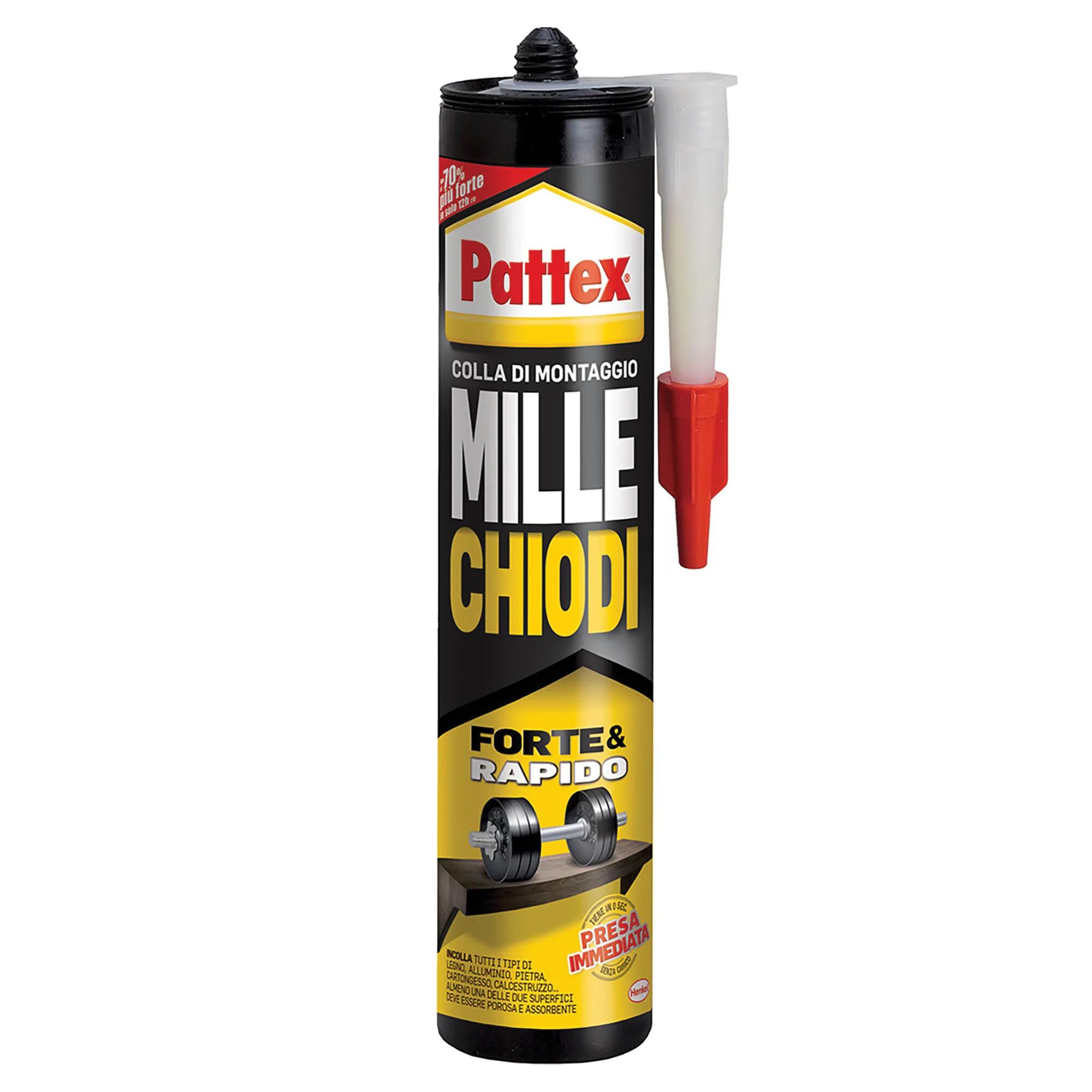 Pattex MILLECHIODI  400 g COLLA DI MONTAGGIO MULTI MATERIALI BIANCO