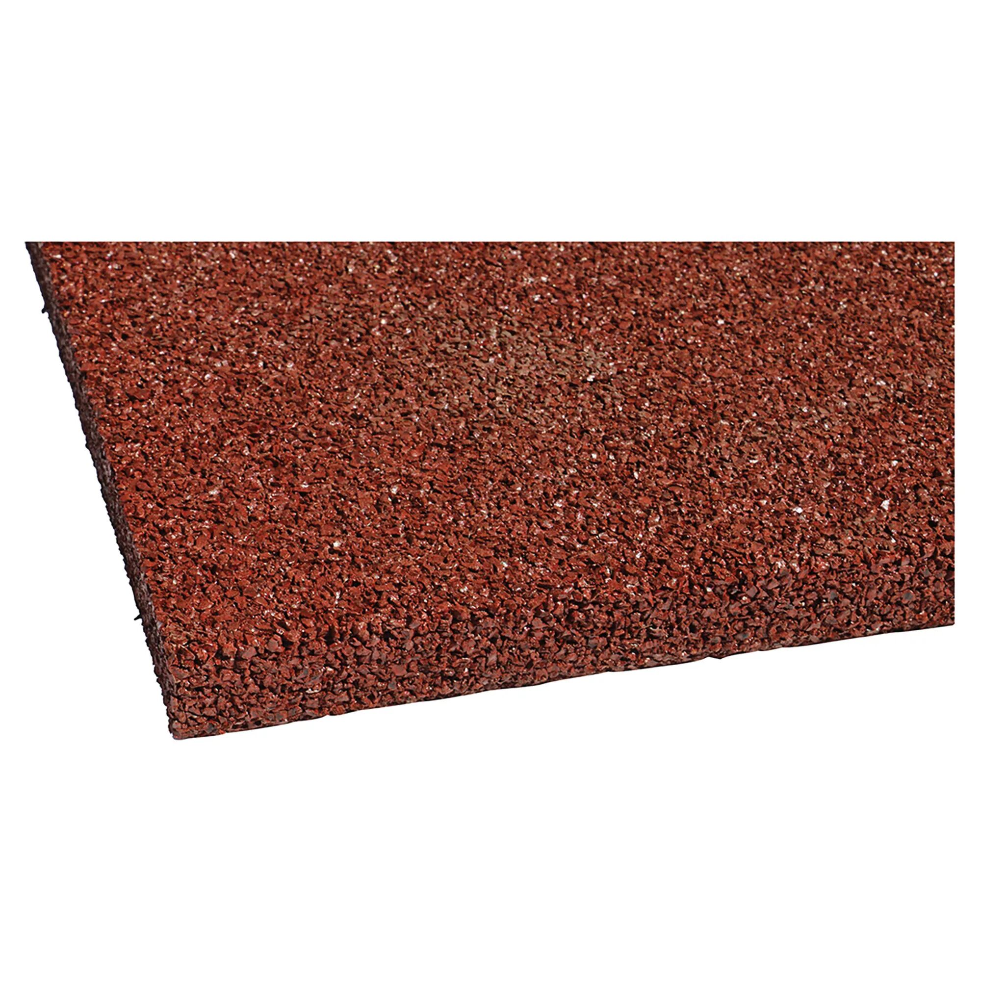 Tecnomat PIASTRA ANTITRAUMA ROSSA GOMMA RICICLATA 30 mm 50x50 cm