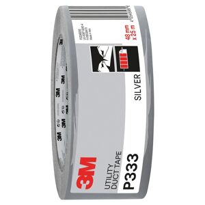 3M NASTRO RIPARAZIONE P333 48mm x 25m SILVER ALTA RESISTENZA STRAPPABILE A MANO 3M NASTRO RIPARAZIONE P333 48mm x 25m SILVER ALTA RESISTENZA STRAPPABILE A MANO