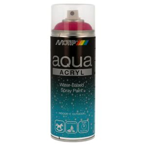 MOTIP Vernice Spray Aqua Acryl  Ral 4010 Telemagenta Lucido 400 Ml 3 M² Con 1 L