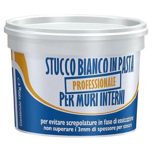 CIPIR Stucco In Pasta Professionale  500 G Bianco Muri E Legno Per Interno
