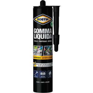 Bostik GOMMA LIQUIDA IN CARTUCCIA 310 g COLORE NERO SIGILLA PROTEGGE RIPARA Bostik GOMMA LIQUIDA IN CARTUCCIA 310 g COLORE NERO SIGILLA PROTEGGE RIPARA