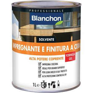 Blanchon IMPREGNANTE E FINITURA SOLVENTE 1 l FORMULA GEL NOCE SCURO 16 m² CON 1 l Blanchon IMPREGNANTE E FINITURA SOLVENTE 1 l FORMULA GEL NOCE SCURO 16 m² CON 1 l
