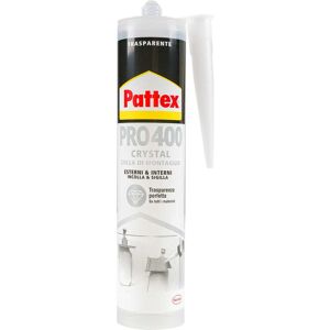 Pattex COLLA PRO400 290g CRYSTALL POLIMERICO MULTIMATERIALE INTERNO ESTERNO ELASTICO Pattex COLLA PRO400 290g CRYSTALL POLIMERICO MULTIMATERIALE INTERNO ESTERNO ELASTICO