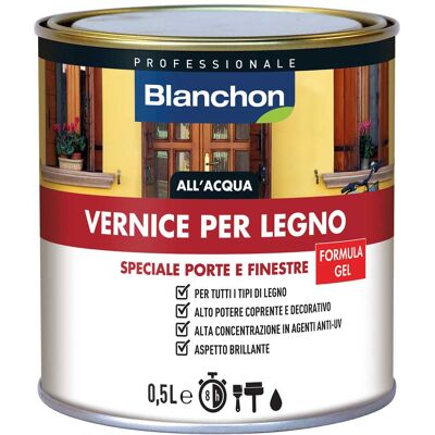 Blanchon VERNICE LEGNO SERRAMENTI 0,5 l NOCE COPRE E DECORA 12 m² CON 1 l Blanchon VERNICE LEGNO SERRAMENTI 0,5 l NOCE COPRE E DECORA 12 m² CON 1 l