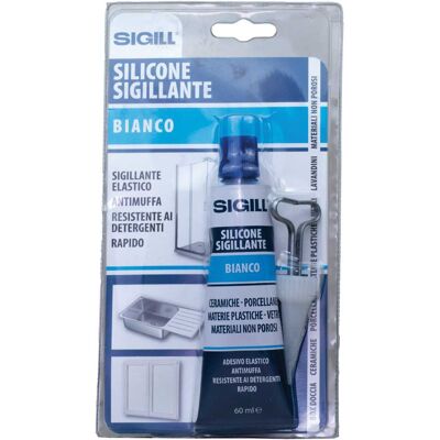 Bricoman - Tecnomat - Bianco - 60ml - Sigillante silicone Bricoman - Tecnomat - Bianco - 60ml - Sigillante silicone