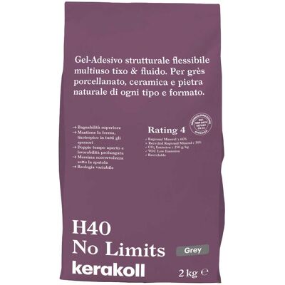 Kerakoll H40 No Limits Grigio - Adesivo Kerakoll H40 No Limits Grigio - Adesivo