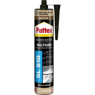 Pattex SILICONE ACETICO UNIVERSALE MARRONE 300 ml ALTA QUALITA Pattex SILICONE ACETICO UNIVERSALE MARRONE 300 ml ALTA QUALITA