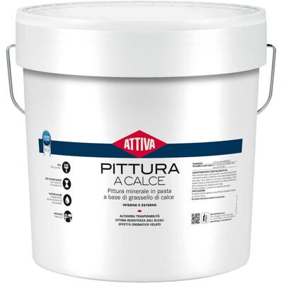 Attiva EFFETTO DECO PITTURA A CALCE 14 BASE TINTOMETRO 7-8 m² CON 1 l PER MANO Attiva EFFETTO DECO PITTURA A CALCE 14 BASE TINTOMETRO 7-8 m² CON 1 l PER MANO
