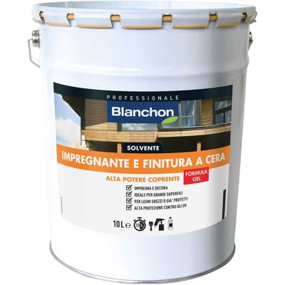 Blanchon IMPREGNANTE E FINITURA SOLVENTE 10 l FORMULA GEL NOCE MEDIO 16 m² CON 1 l Blanchon IMPREGNANTE E FINITURA SOLVENTE 10 l FORMULA GEL NOCE MEDIO 16 m² CON 1 l