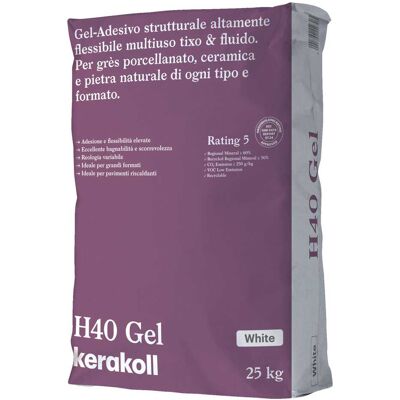 Kerakoll COLLA H40 GEL 25 KG BIANCA Kerakoll COLLA H40 GEL 25 KG BIANCA