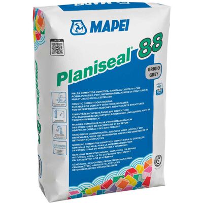 Mapei MALTA OSMOTICA PLANISEAL 88 GRIGIO 25 kg MONOCOMPONENTE Mapei MALTA OSMOTICA PLANISEAL 88 GRIGIO 25 kg MONOCOMPONENTE