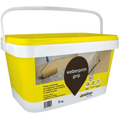 Primer Weber con Sabbia di Quarzo - 5kg - Miglioratore di Adesione Universale Primer Weber con Sabbia di Quarzo - 5kg - Miglioratore di Adesione Universale