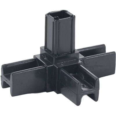 Arcansas INNESTO TUBO QUADRO 4 VIE 20x20 mm NERO Arcansas INNESTO TUBO QUADRO 4 VIE 20x20 mm NERO