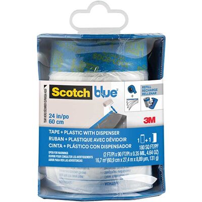 3M TELO PROTEZIONE 60,9 cm X 27,4 m IN ROTOLO CON NASTRO DISPENSER PER APPLICAZIONE 3M TELO PROTEZIONE 60,9 cm X 27,4 m IN ROTOLO CON NASTRO DISPENSER PER APPLICAZIONE