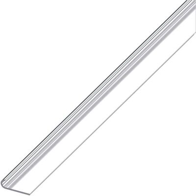 Alfer Aluminium PROFILO DI CHIUSURA ALLUMINIO ANODIZZATO 18 mm 1 m STONDATO ARGENTO BRILLANTE Alfer Aluminium PROFILO DI CHIUSURA ALLUMINIO ANODIZZATO 18 mm 1 m STONDATO ARGENTO BRILLANTE