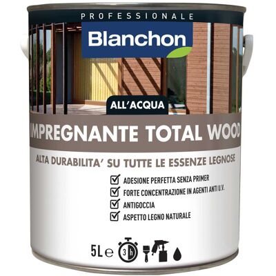 Blanchon IMPREGNANTE ACQUA TOTALWOOD 5 l INCOLORE PER TUTTI I LEGNI 12 m² CON 1 l Blanchon IMPREGNANTE ACQUA TOTALWOOD 5 l INCOLORE PER TUTTI I LEGNI 12 m² CON 1 l