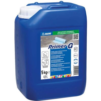 Tecnomat PRIMER G MAPEI 5 kg LIQUIDO COLORE AZZURRO Tecnomat PRIMER G MAPEI 5 kg LIQUIDO COLORE AZZURRO
