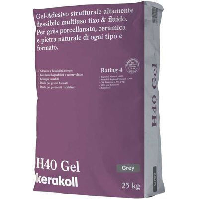 Kerakoll COLLA H40 GEL 25 KG GRIGIA Kerakoll COLLA H40 GEL 25 KG GRIGIA