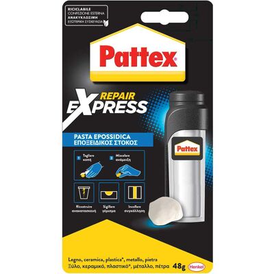Pattex RIPARA EXPRESS UNIVERSALE 48 g PER TUTTI I MATERIALI Pattex RIPARA EXPRESS UNIVERSALE 48 g PER TUTTI I MATERIALI
