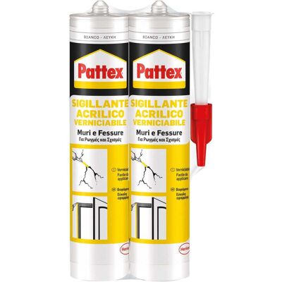 Sigillante silicone acrilico Pattex Bipack - 280 Ml - Sigillante Sigillante silicone acrilico Pattex Bipack - 280 Ml - Sigillante