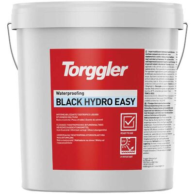 Torggler IMPERMEABILIZZANTE BITUMINOSO 5 kg MULTIUSO PROTETTIVO BLACK HYDRO EASY Torggler IMPERMEABILIZZANTE BITUMINOSO 5 kg MULTIUSO PROTETTIVO BLACK HYDRO EASY