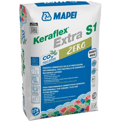 Mapei COLLA KERAFLEX EXTRA S1 ZERO BIANCO 23 KG Mapei COLLA KERAFLEX EXTRA S1 ZERO BIANCO 23 KG