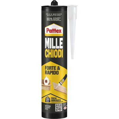 Pattex MILLECHIODI 400 g COLLA DI MONTAGGIO MULTI MATERIALI BIANCO Pattex MILLECHIODI 400 g COLLA DI MONTAGGIO MULTI MATERIALI BIANCO