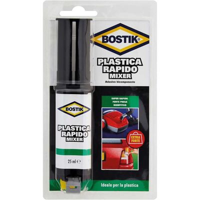 Bostik ADESIVO BICOMPONENTE PLASTICA 25 ml PRESA FORTE E RAPIDA IDEALE PER PLASTICHE Bostik ADESIVO BICOMPONENTE PLASTICA 25 ml PRESA FORTE E RAPIDA IDEALE PER PLASTICHE