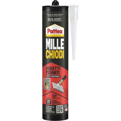 Pattex ADESIVO SIGILLANTE MILLECHIODI EXTREME 460 g INCOLLA E SIGILLA TUTTI I MATERIALI Pattex ADESIVO SIGILLANTE MILLECHIODI EXTREME 460 g INCOLLA E SIGILLA TUTTI I MATERIALI