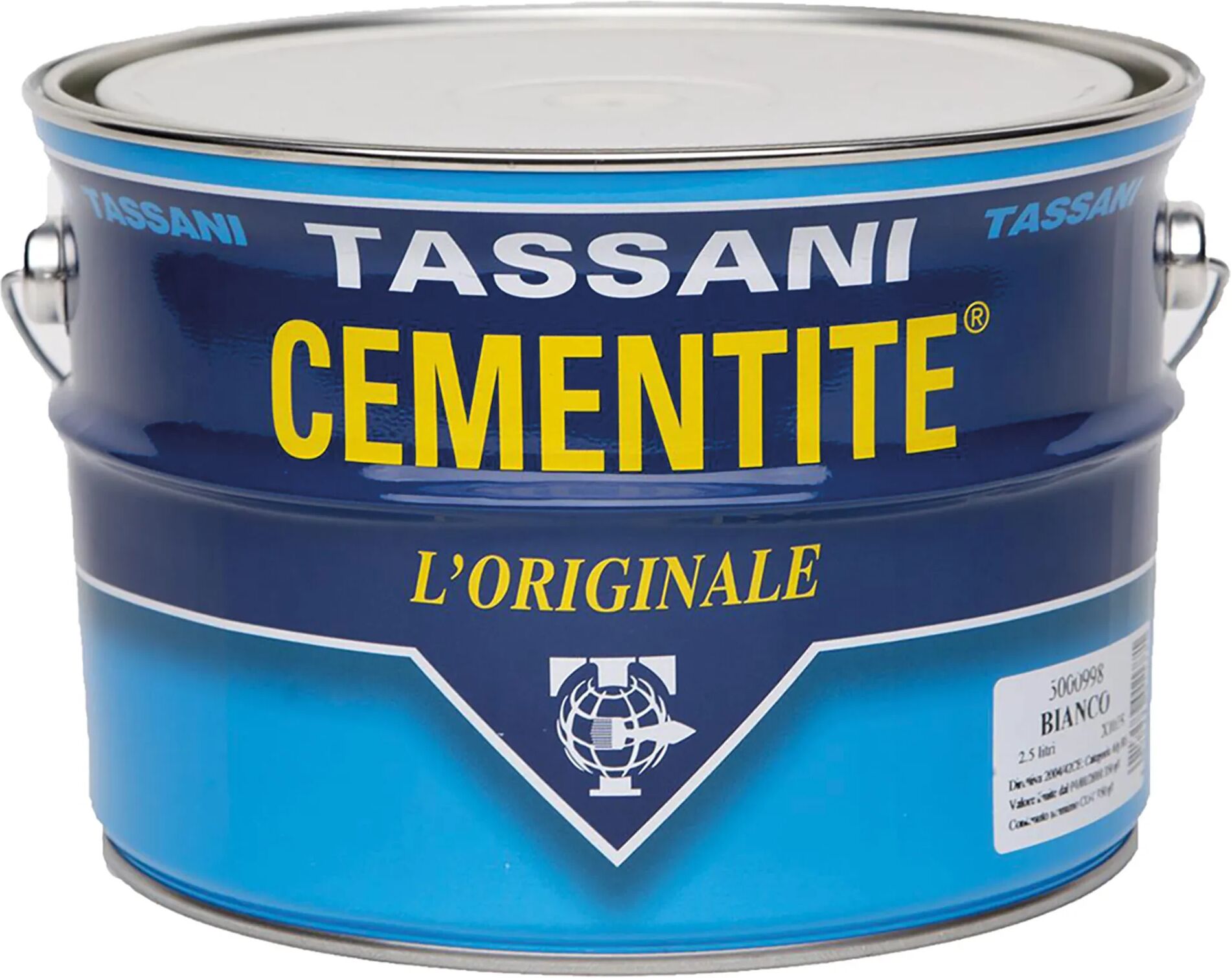 Tassani CEMENTITE BIANCA 2,5 l PER LEGNO METALLO MURATURA 9-10 m² CON 1 l