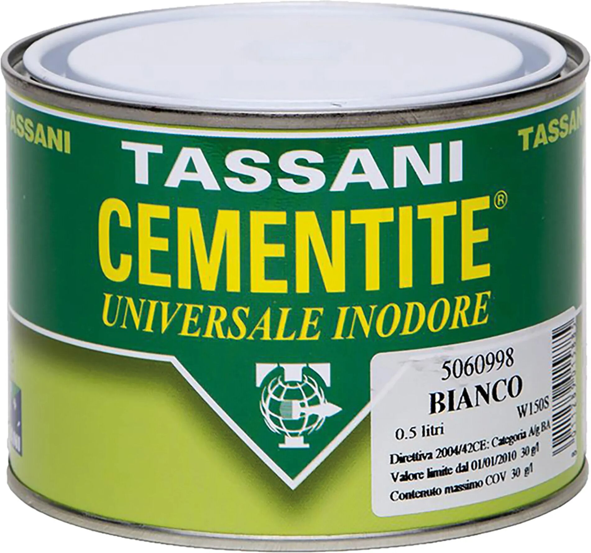 Tassani CEMENTITE INODORE BIANCA 0,5 l PER LEGNO MURATURA PVC 9-13 m² CON 1 l